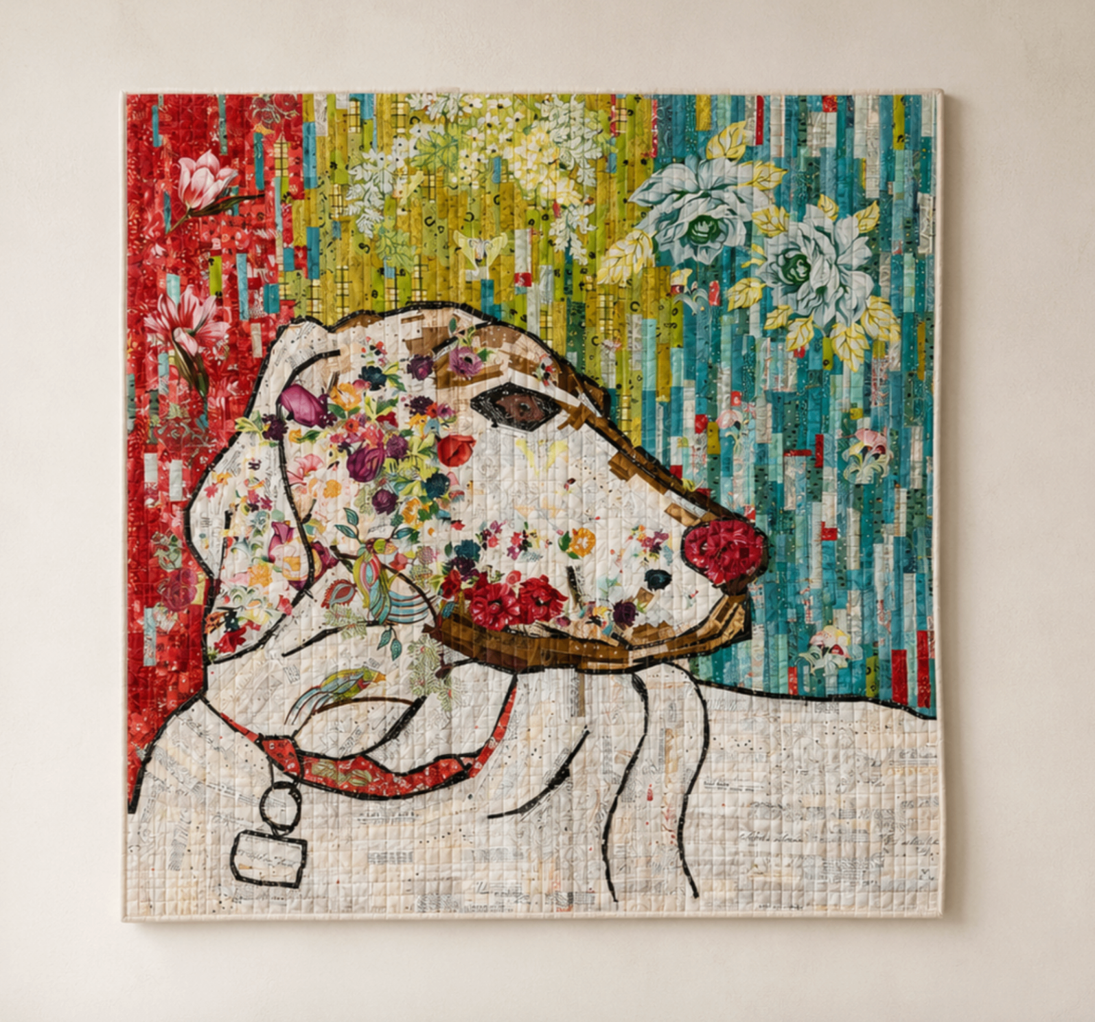Archie — contemporary quilt by Barb Hollowick