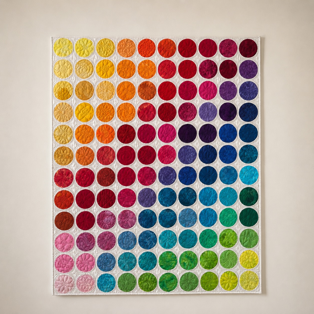 Paint Palette — contemporary quilt by Barb Hollowick