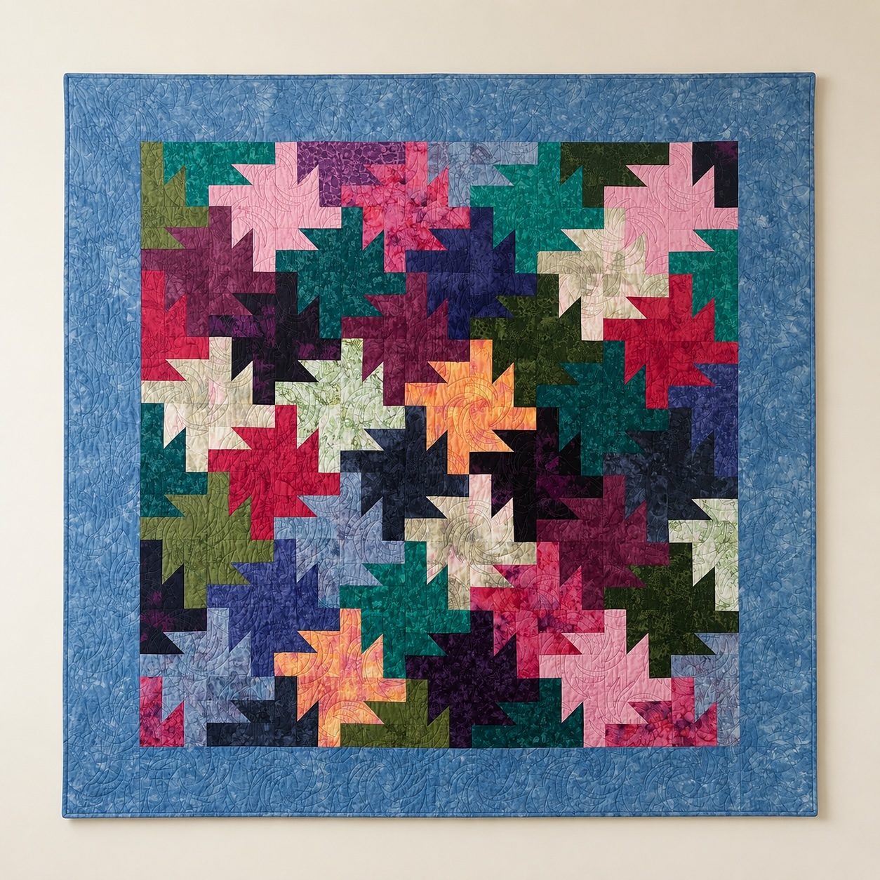 Pinwheels — contemporary quilt by Barb Hollowick